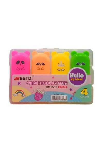 Banadabak FOSFORLU KALEM RM1559-4 SEVİMLİ HAYVANLAR 4 RENK ( 1 ADET FİYATIDIR)