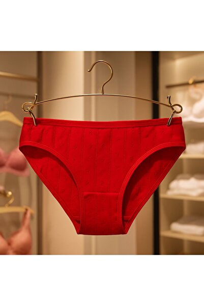 GÜMÜŞ Jacquard Bikini Panties 6 Pieces Mixed Color Large Size