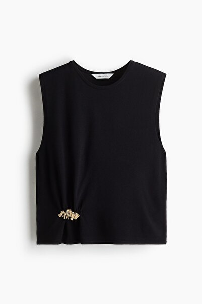 H&M Metal Detaylı İnce Triko Üst
