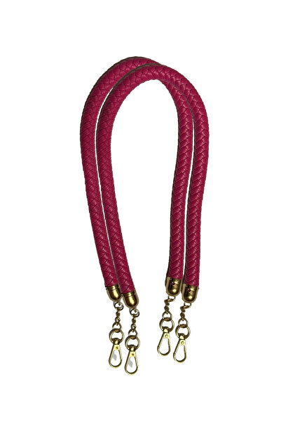 İthal حقيبة خرطوم محبوكة بمقبض فوشيا