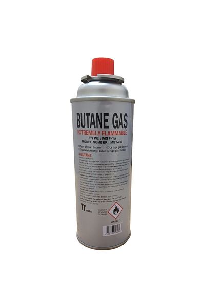 barste Set of 2x 227gr Gas Cylinders – Camping Burner Refill with Spray Cap, Compact