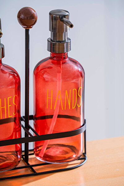 ACAR Pierre Metal Stand Soap Dish Set - 500 ml