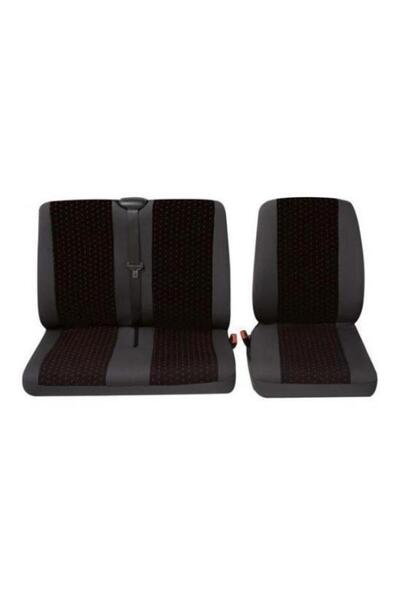 PETEX Set huse scaune auto Profi 1, montare față și spate, negru, poliester, ...