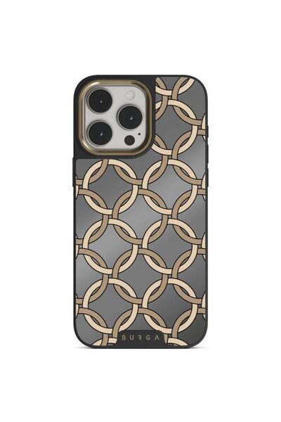 BURGA Husa Elite Mirror Magsafe Gold Heritage pentru iPhone 15 Pro