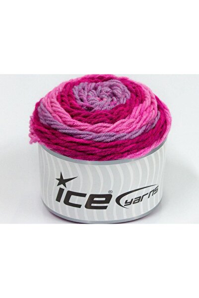 Ice yarns 2×140 جرام. خيوط أكريليك للحياكة باللون الوردي، والليلكي، والفوشيا ...