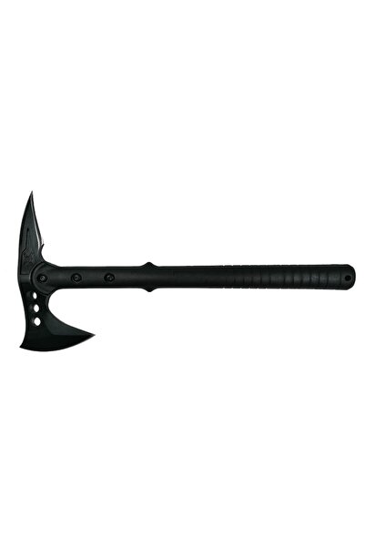 IdeallStore Hunter camping and hiking axe, 440C steel, 39 cm, black, sheath with belt loop and cord