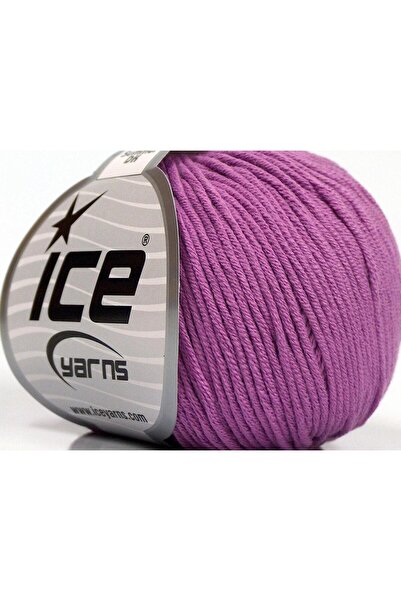 Ice yarns 8x50 جرام. خيوط صيفية للأطفال من القطن والأكريليك بلون اللافندر، خي...