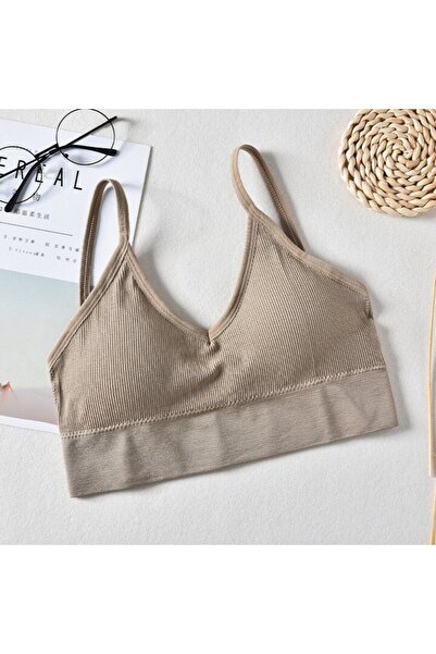 Mixbo - Women's Sports Bra, Push Up, S/M, Dark Gray