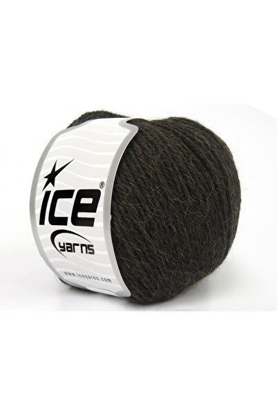 Ice yarns 4x50 جرام. ألوان طبيعية من صوف الألبكة للأطفال، ألبكة بيبي بني داكن...