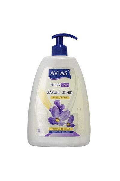 AVIAS Săpun lichid de mâini cu pompă, AVIAS, Liliac, 1L