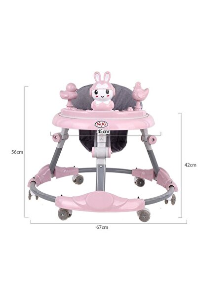 Mixbo Adjustable Baby Walker for 6-18 Months, Breathable Material, Green