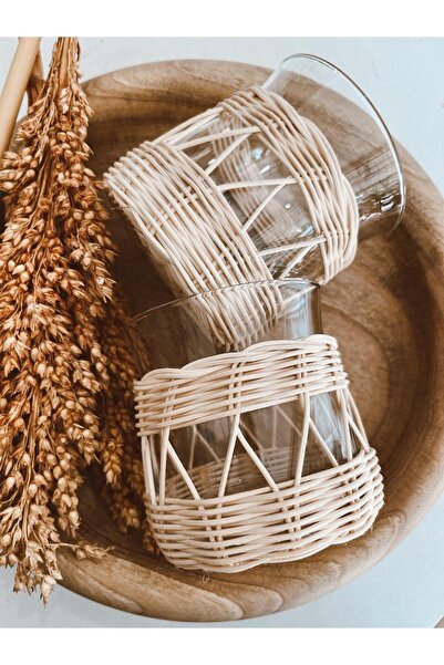 His Art Workshop RATTAN BOHEME DEKOR MUMLUK 2 Lİ SET