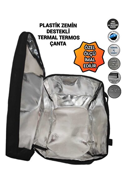 SEVBAGS Termos Termal Plastik Zemin Destekli Termos Çanta 80 Litre