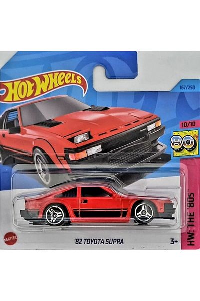 HOT WHEELS Masinuta metalica Hot Wheels, '82 Toyota Supra, Rosu, 1:64