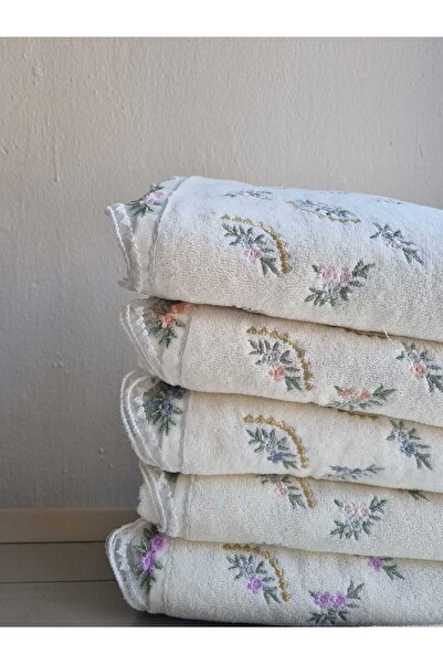 Peacock 6 штук французьких мереживних капсульних оксамитових рушників 50x90 (2100 г)