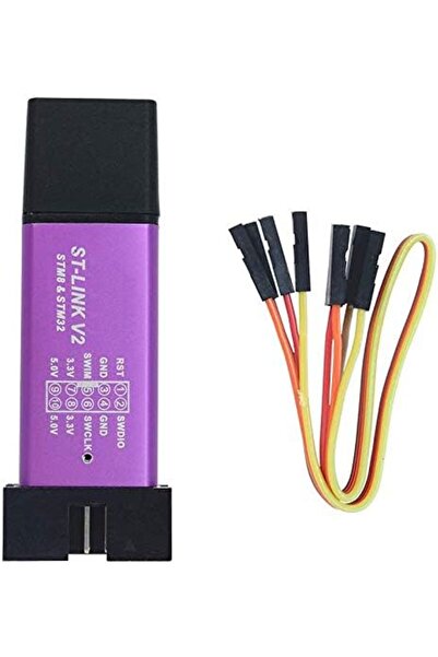 ECQUL وحدة برمجة ICQU INZX ST-Link V2 Mini STM8 STM32 Emulator Downloader M89