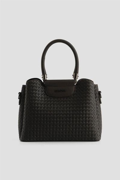 Armine 342 Women's Knitted Pattern Hand & Shoulder Bag