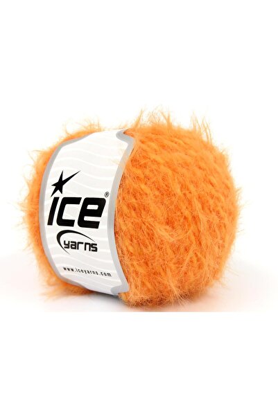 Ice yarns 6×50 جرام. فرو ميرينو برتقالي فاخر، ميرينو، شتوي، صوف