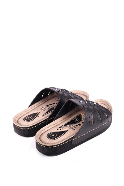 Papuçsepeti Shoe Basket 4870 Hera Women's Orthopedic Comfortable Sole Daily Slippers