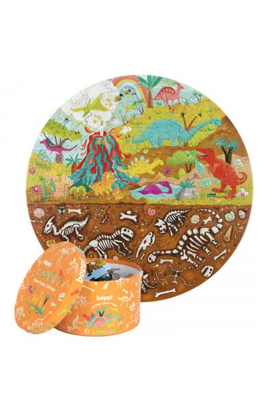 boppi Puzzle rotund, 150 piese, - Dinozauri