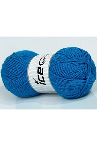 Ice yarns 4x100 جرام. خيوط BABY DREAM شتوية باللون الفيروزي، خيوط مسطحة، صوف ...
