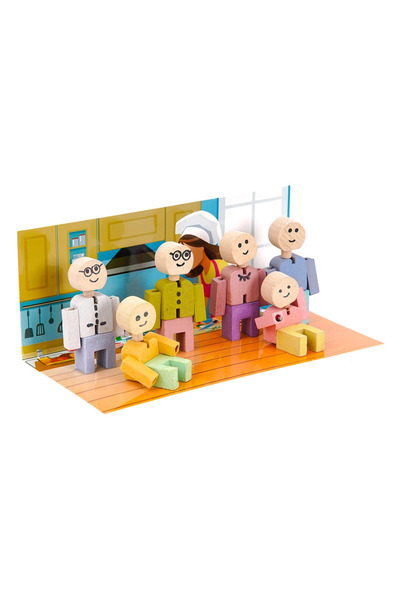 BALATOYZ Wood - Rubber Men Family Set