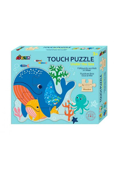 AVENİR Puzzle tactil din lemn - Subacvatic