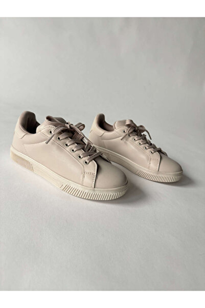 Cappmoda Ayk-1015 Mink Faux Leather Flat Sneaker