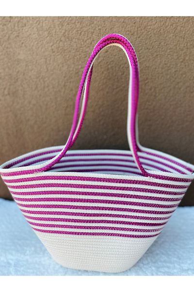 ELÇİÇEK HOME Straw Bag, Shoulder Bag, Beach Bag