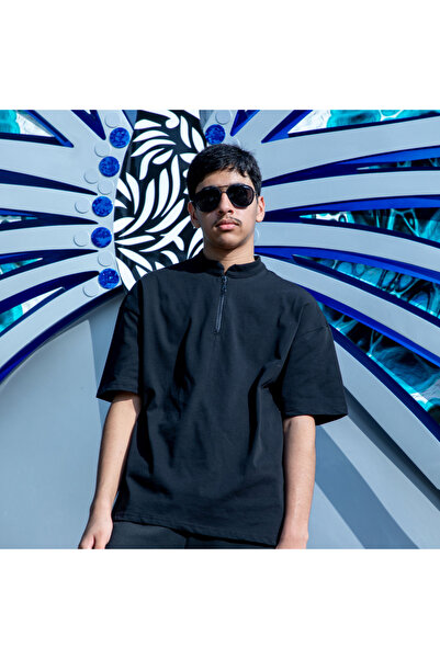 November comfort&casual Unisex black cotton T-shirt November