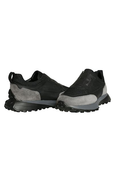 Platin Black Gray Leather Men's Sneaker