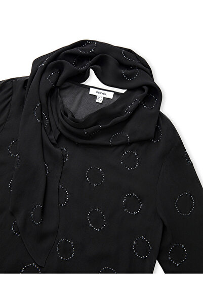 İpekyol Hotfix Print Chiffon Blouse