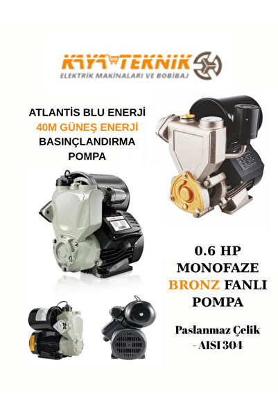 Atlantis BLU ENERJİ40 M GÜNEŞ ENERJİ BASINÇLANDIRMA POMPASI