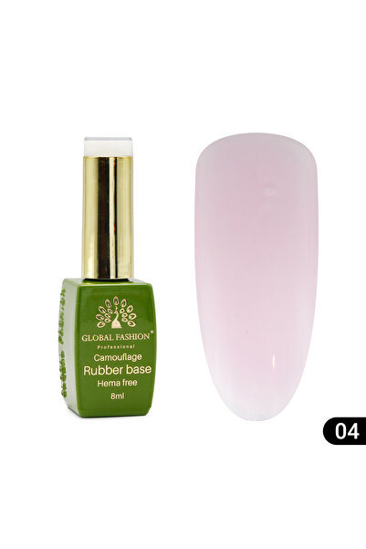 global fashion Базово покритие за нокти Camouflage, без хема, 8 мл 04