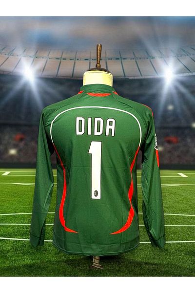 After Party A.C Milan 2007 Season Dida Goalkeeper Jersey Long Sleeve Vs Sports Singlet