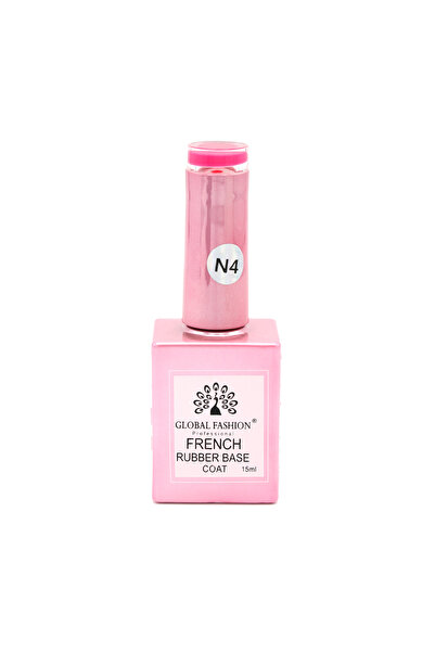 global fashion Rubber Base Coat Neon, baza pentru unghii, 15ml, 04