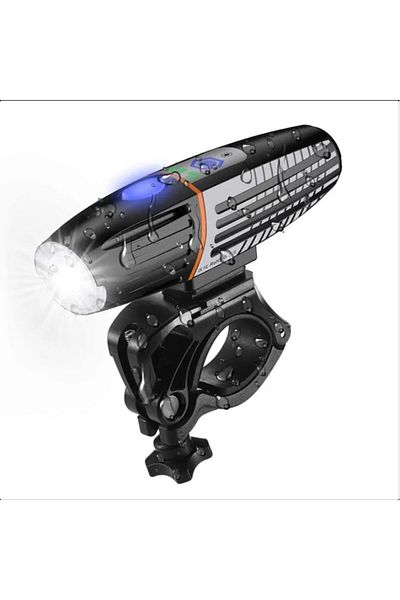 Carsons Lanternă frontală inteligentă pentru bicicletă, 450 lumeni, cu senzor de mediu și baterie reîncărcabilă