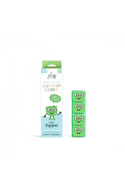 Glo Pals Sensory Light-Up Toy Pippa - Glo Cube, Green