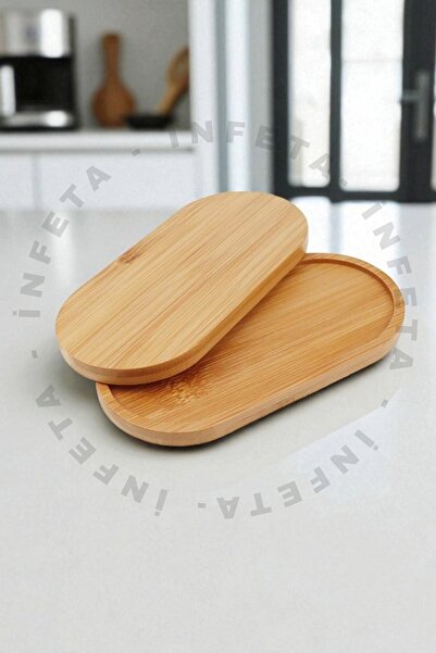 İnfeta Bambu Oval Sunum Ve Servis Tepsisi -Yağdanlık Altlığı 1 Adet