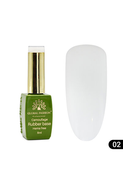 global fashion Базово покритие за нокти Camouflage, без хема, 8 мл 02