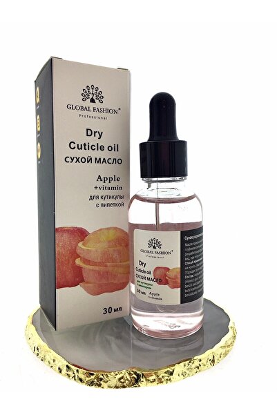 global fashion Ulei uscat de cuticule cu pipetă, aromă de măr, Global Fashion...