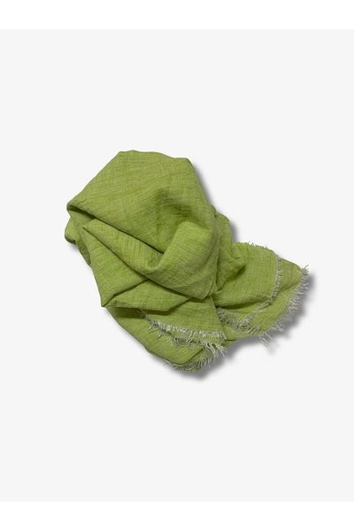 Yiğit Kumaş Sofia Linen Fabric with Polyester, Piece 80X150 cm Green Color