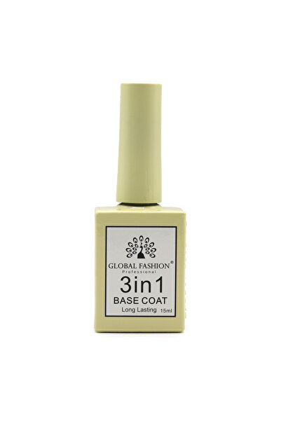 global fashion 3 σε 1 Βάση νυχιών μακράς διάρκειας 15 ml