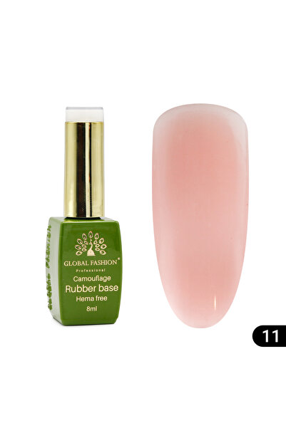 global fashion Базово покритие за нокти Camouflage, без хема, 8 мл 11