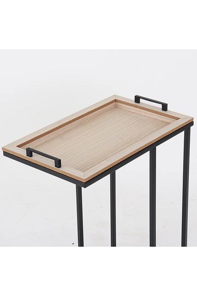 Vi Markets Service table - beige color - movable serving surface