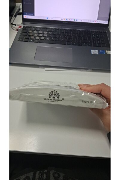 global fashion Pilă buffer pentru unghii Global Fashion, 150/150, culoare albă