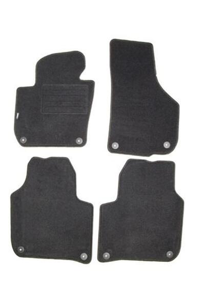 PETEX Set covorașe auto din mochetă model REX, culoare grafit, compatibil cu ...