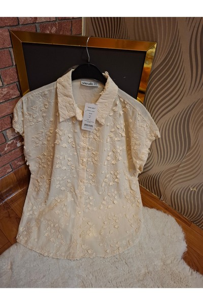 WIENELLA yaprak desenli gömlek