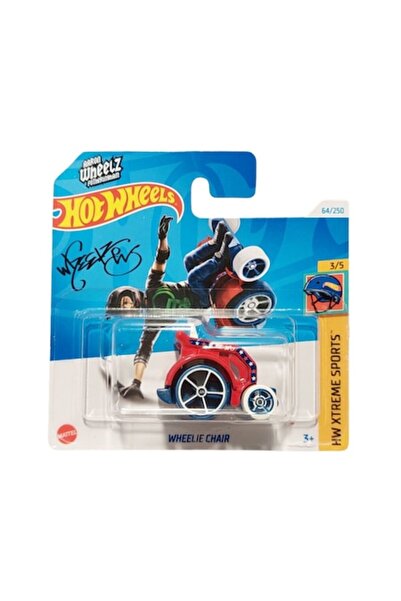 HOT WHEELS Masinuta Metalica Hot Wheels, Wheelie Chair, Colectia HW Xtreme Sports - Editia 2024, Rosu, 1:64