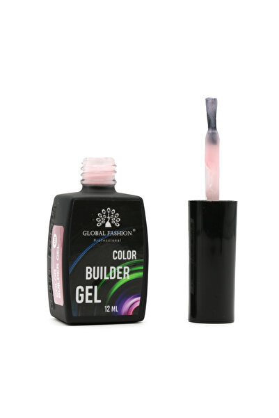 global fashion Gel pentru modelarea unghiilor 12 ml, Color Builder Gel, 08